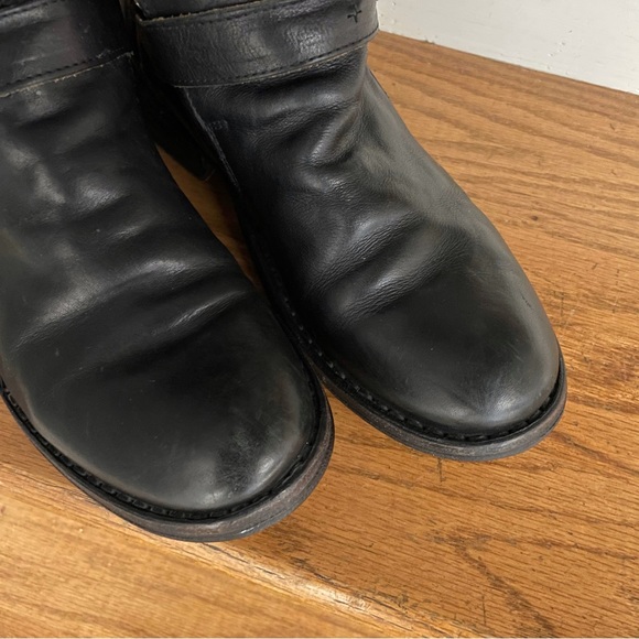 FIORENTINI + BAKER Black Eternity Boots 3 Buckle Artisan Leather Size EU 37 US 7 - Picture 3 of 16